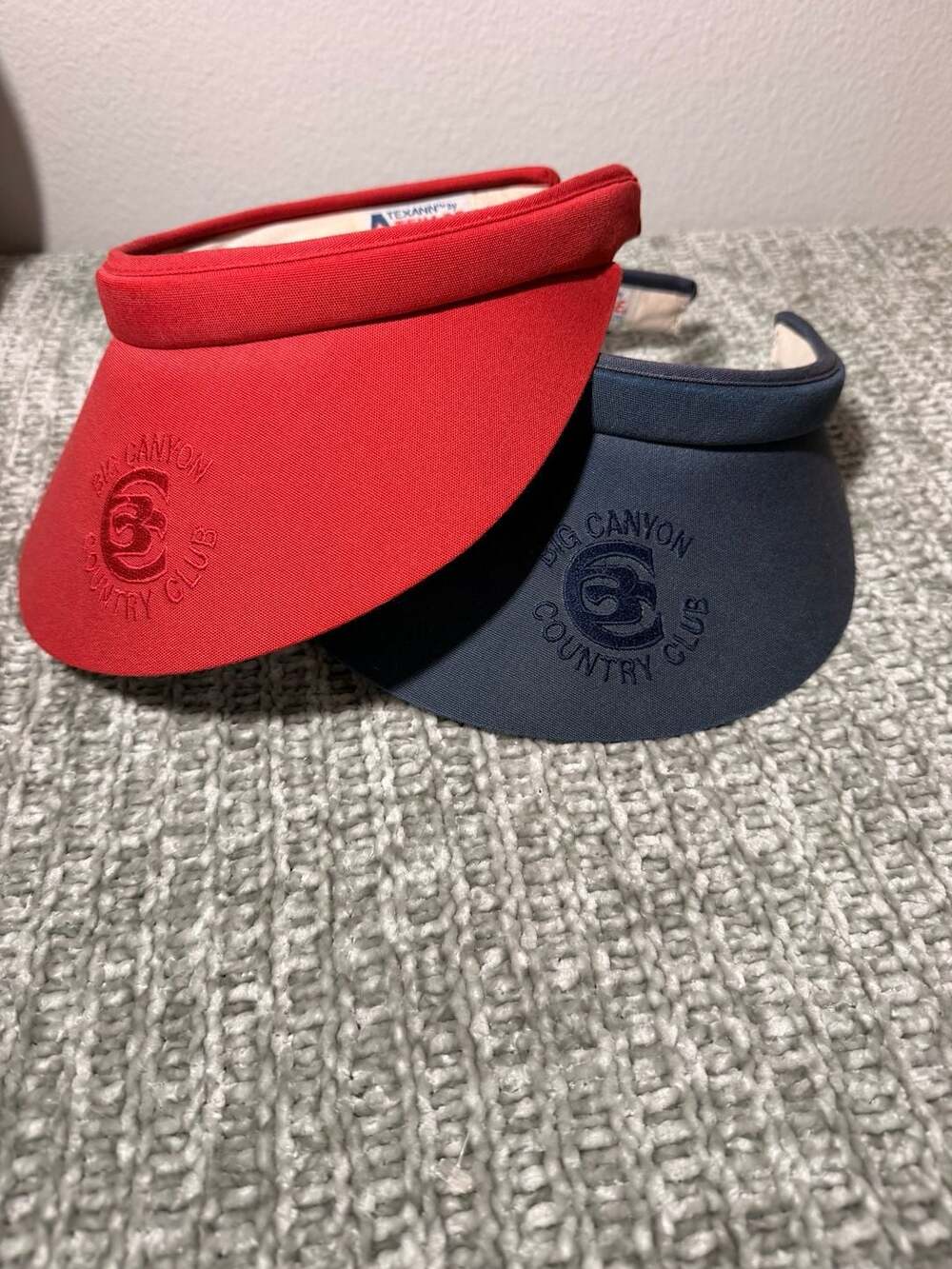 Vintage Texace Big Canyon Country Club Visor Lot of 2
